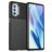 Mobigear Groove Motorola Moto G51 5G Fleksibel TPU Bagsidecover - Sort