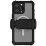 Ghostek Nautical Belt iPhone 16 Pro Max Vandafvisende MagSafe Hårdt Bagsidecover Stødsikkert - Gennemsigtig / Sort