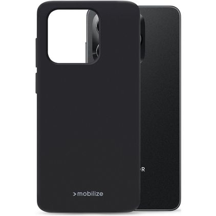 Mobilize Rubber Gelly HONOR X5C Plus Elastyczne TPU Etui plecki - Czarny