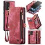 CaseMe 008 Samsung Galaxy A52s 5G Funda tipo libro 2 en 1 con carcasa extraíble Cartera - Rojo