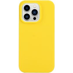 Mobigear Colors iPhone 14 Pro Max TPU flexível Capa traseira - Amarelo