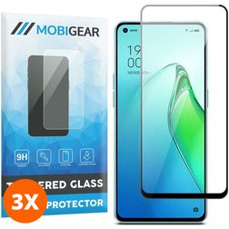 Mobigear Premium OPPO Reno 8 Pro 5G Tempered Glass Screen Protector - Case Friendly (3-Pack)