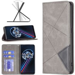 Mobigear Rhombus Slim Realme 9 Pro Plus Etui z klapką - Szary