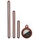 Mobigear Lanyard Apple AirTag Cover Fleksibel Silikone - Brun