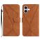 Mobigear Stitch iPhone 17 Wallet case - Brown