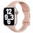 Mobigear Sport Slim Silikoni Apple Watch Ranneke Tappikiinnitys - 42/41/40/38 mm - Pastellinpinkki