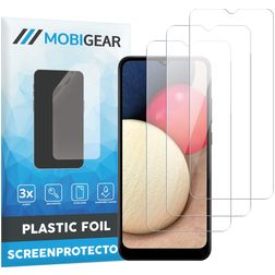 Mobigear Samsung Galaxy A02s Screen Protector Film - Case Friendly (3-Pack)