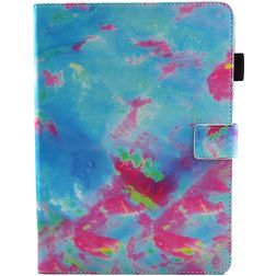 Mobigear Marble iPad 5 (2017) Pungetui - Blå / Lyserød