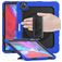 Mobigear SureGrip Xtreme iPad Air 13 polegadas (2025) Capa Plástico rígido / Silicone Capa traseira + Suporte para caneta stylus + Alça de ombro + Suporte - Azul escuro
