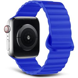 Decoded Traction Loop Silikoni Apple Watch Ranneke Magneettilukko - 42/41/40/38 mm - Galactic Blue