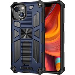 Mobigear Armor Stand iPhone 13 Pro Hårdt Bagsidecover Stødsikkert med Stander - Blå