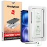 GrizzlyCoat AlignPro iPhone 16 Plus Glas Skærmbeskytter - Case Friendly + Monteringsramme - Sort