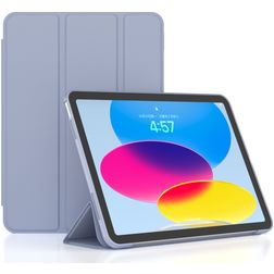 Mobigear Tri-Fold Gel iPad 11 (2025) TPU / Leatherette Wallet case - Blue