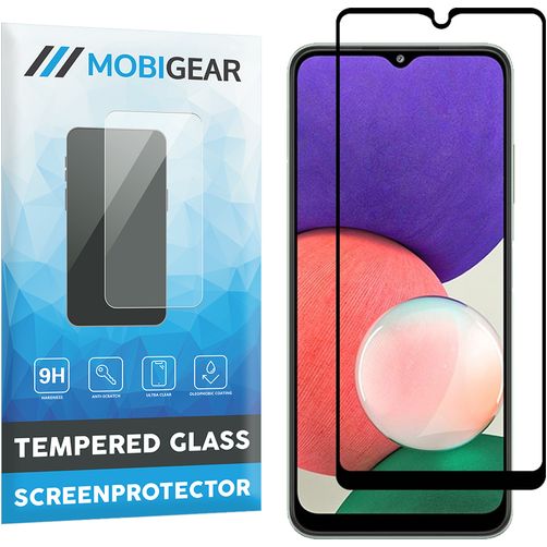 Mobigear Premium Samsung Galaxy A22 5G Cristal templado Protector de pantalla - Compatible con fundas - Negro