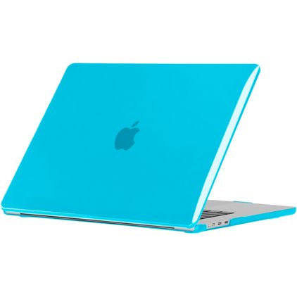 Mobigear Glossy MacBook Air 15 Inch (2023-2026) Hardshell MacBook Case - Blue - Model A2941 / A3114 / A3241 / A3448