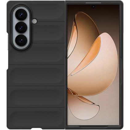 Mobigear Bumpy Samsung Galaxy Z Fold 8 Ultra Flexible TPU Back cover - Black