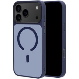Mobiparts Hardcover iPhone 18 Pro Max MagSafe Hard Case Back cover - Satin Blue