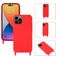 Mobigear Lanyard iPhone 14 Pro Max Silikone Cover med snor - Rød