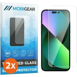 Mobigear iPhone 14 Tempered Glass Screen Protector - Case Friendly (2-Pack)
