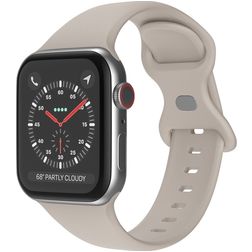 Mobigear Sport Dual Silicone Apple Watch Cinturino Chiusura a perno - 49/46/45/44 mm - Tortora