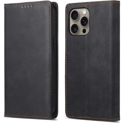 Mobigear Wallet iPhone 16 Pro Max Wallet case - Black