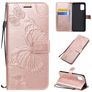 Mobigear Butterfly Samsung Galaxy A51 5G Cover a libro portafoglio - Oro rosa