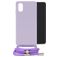 Mobilize Lanyard Gelly Samsung Galaxy A03 Flexibilní TPU Kryt se šňůrkou - Pastel Purple