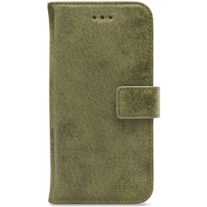 My Style Flex Wallet iPhone 12 Pro Max Lompakkokotelo + Setelitasku - Olive