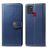 Mobigear Snap Button Samsung Galaxy A21s Cover a libro portafoglio - Blu
