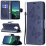Mobigear Butterfly Nokia 1.4 Wallet case - Dark Blue