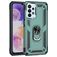 Mobigear Armor Ring Samsung Galaxy A23 Hard Case Back cover Shockproof with Ring Holder - Green