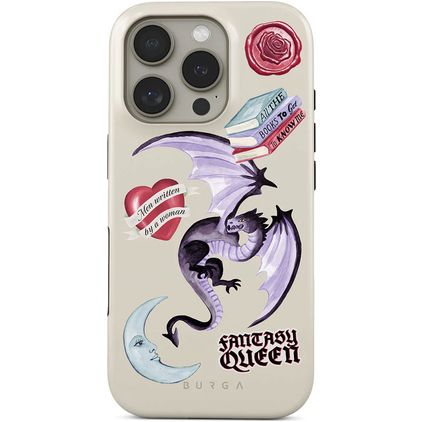 Burga Tough iPhone 16 Pro Hard Case Back cover Shockproof - Plot Twister