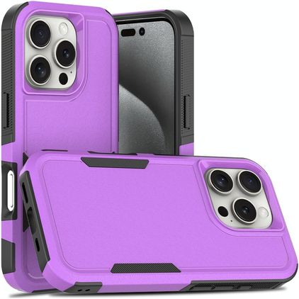 Mobigear Heavy Armor iPhone 16 Pro Fodral Hårdplast Skal Stötsäkert - Lila
