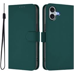 Mobigear Urban Wallet iPhone 16 Plus Pungetui med Seddelrum - Grøn