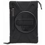 Xccess Survivor All-round Samsung Galaxy Tab S9 FE Plus Funda Plástico rígido / Silicona Carcasa + Correa bandolera + Soporte - Negro