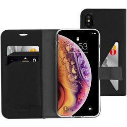Mobiparts Classic Wallet iPhone X Funda tipo libro Cartera - Negro