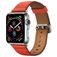 Mobigear Roma Kožený řemínek Apple Watch Řemínek Přezka - 42/41/40/38 mm - Oranžová