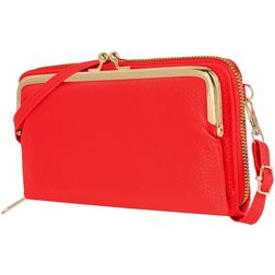 Antonio Fonzo Crossbody Clutch Snap Mobiltaske - Large - Rød