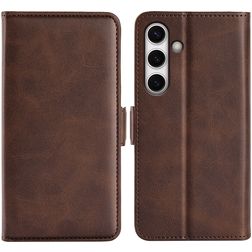 Mobigear Slim Magnet Samsung Galaxy S24 FE Etui z klapką typu portfel - Brązowy
