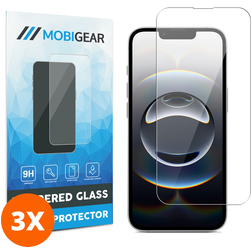Mobigear iPhone 16e Härdat glas Skärmskydd - Skalvänligt (3-pack)