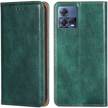 Mobigear Wallet Motorola Edge 30 Fusion Cover a libro portafoglio - Verde