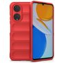 Mobigear Bumpy HONOR X7 Elastyczne TPU Etui plecki - Czerwony