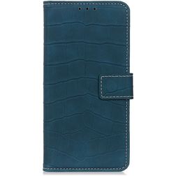 Mobigear Croco Samsung Galaxy A51 Plånboksfodral med sedelfack - Grön