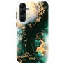 MIO Samsung Galaxy A55 MagSafe Kova Suojakuori - Green Marble