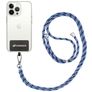 Mobigear Lanyard Universel justerbar mobilsnor - Sort / Blå / Babyblå
