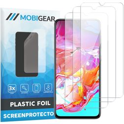 Mobigear Samsung Galaxy A70 Screen Protector Film - Case Friendly (3-Pack)