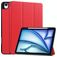 Mobigear Tri-Fold iPad Air 13 polegadas (2025) Capa livro + Suporte para caneta stylus - Vermelho