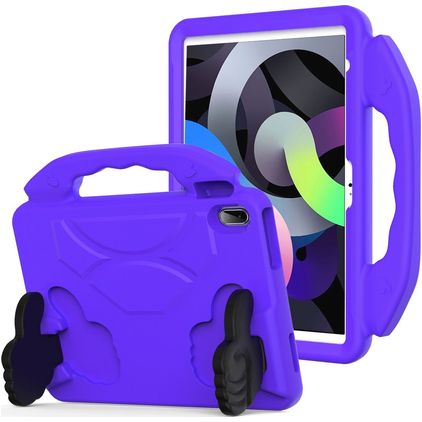 Mobigear Thumbs Up iPad 11 (2025) Cover per tablet per bambini con maniglia - Viola
