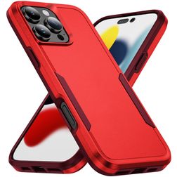 Mobigear Heavy Armor iPhone 16 Pro Max Hard Case Back cover Shockproof - Red