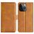 Mobigear Slim Magnet iPhone 15 Pro Capa livro Carteira - Conhaque